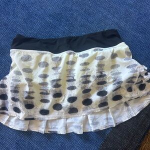 lululemon athletica Black and White Skater Skirt